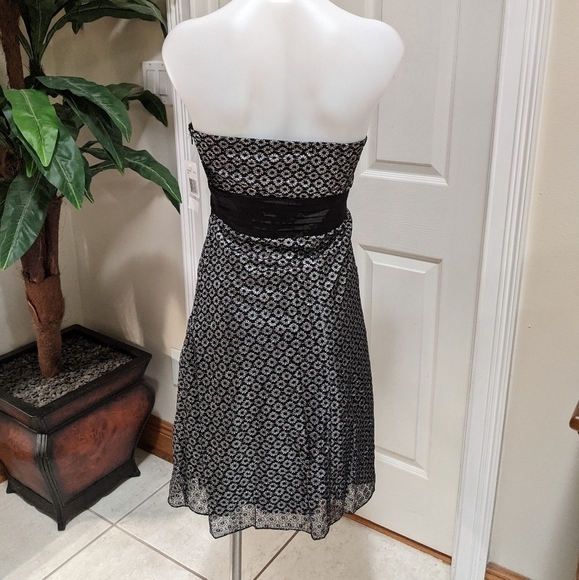 Eyeshadow Metallic Strapless Dress Junior's Sz11 - Picture 4 of 11